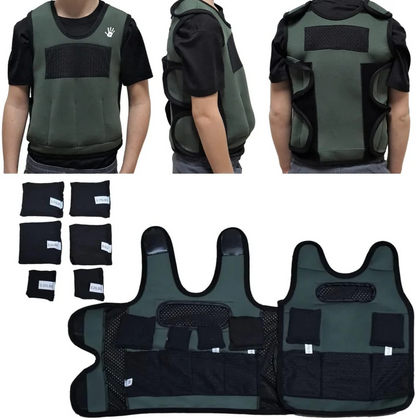 Sensory4u Weighted Sensory Compression Vest for Kids - 6 Removable Weights Included - Great For Kids Sensory Motor Aide
