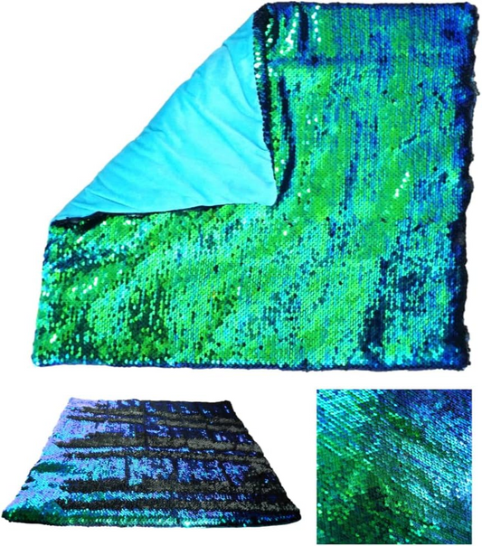 Weighted Lap Pad for Kids - 5lb Calming Sensory Lap Blanket with Sequin Flip Fabric